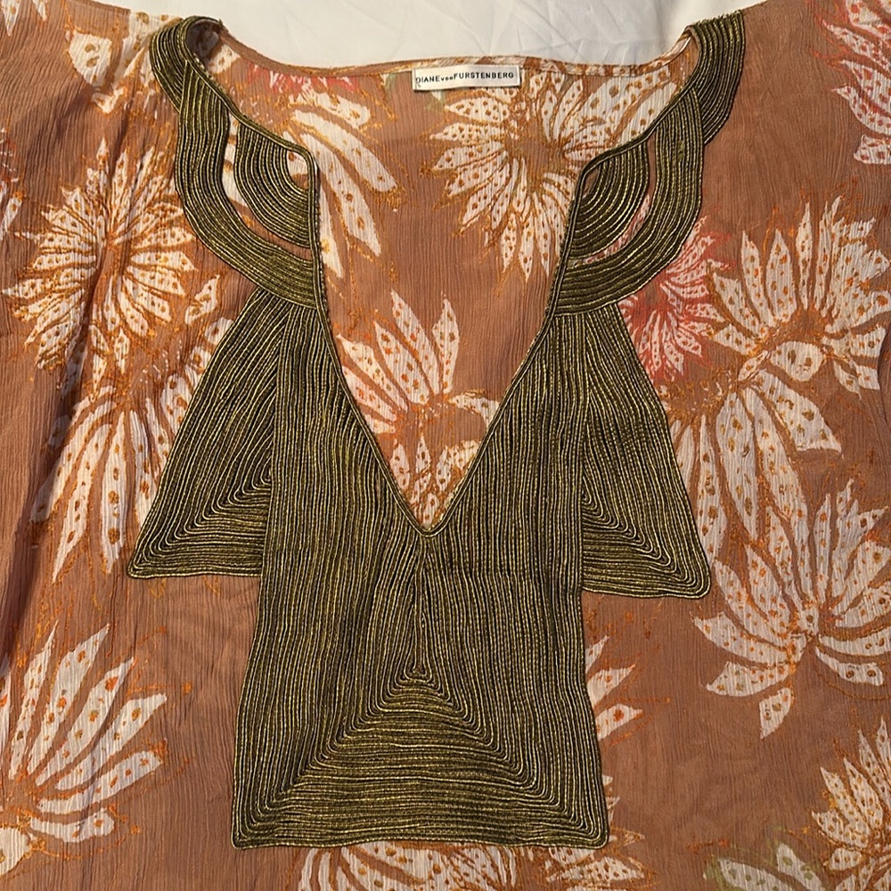Diane Von Furstenberg Embroidered Caftan